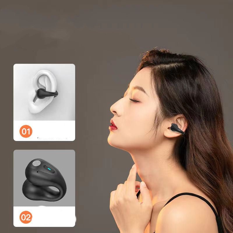 #Bone Conduction Headphones TWS Earbuds # by PulseTechX: A #headphone #featuring Bluetooth 5.3, in - ear bass, and HiFi sports headset. Available at #www.pulsetechx.com #Headphones for Gaming #